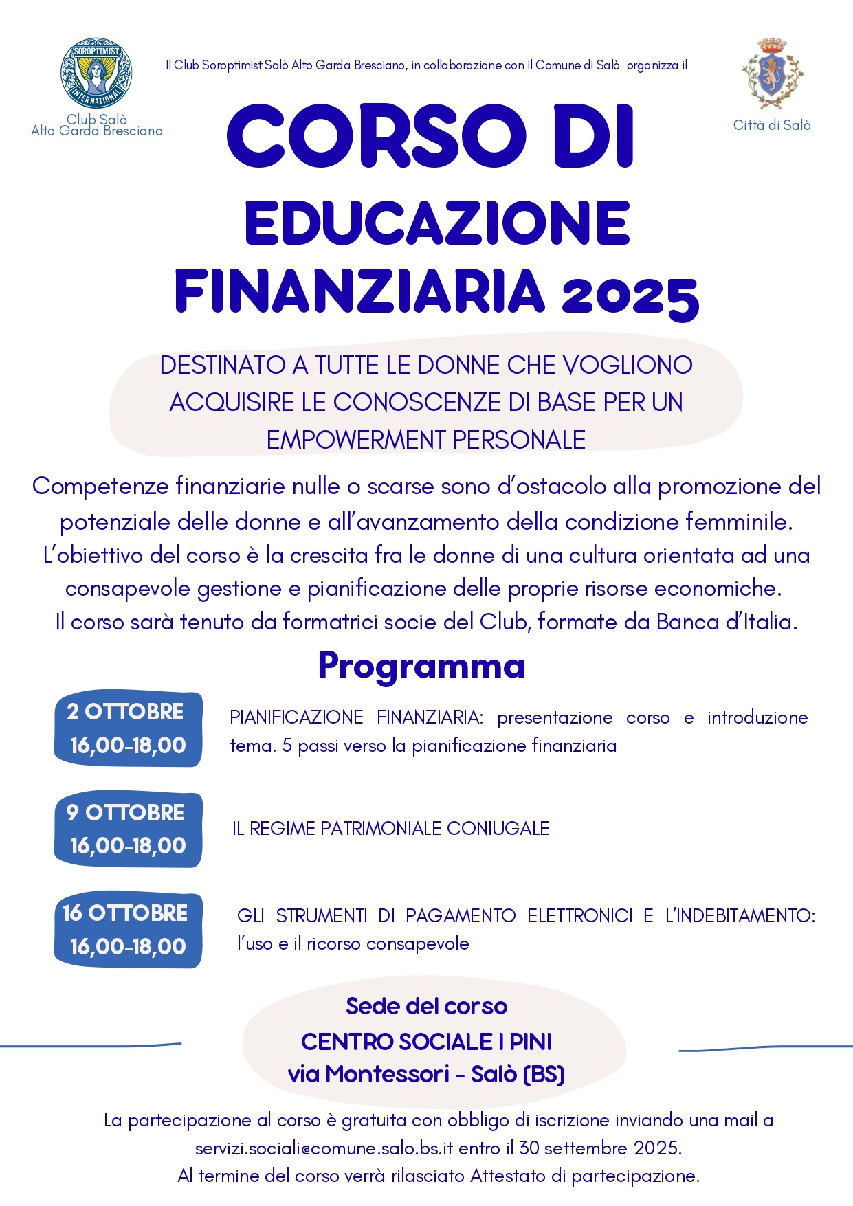 Corso di educazione finanziaria 2025